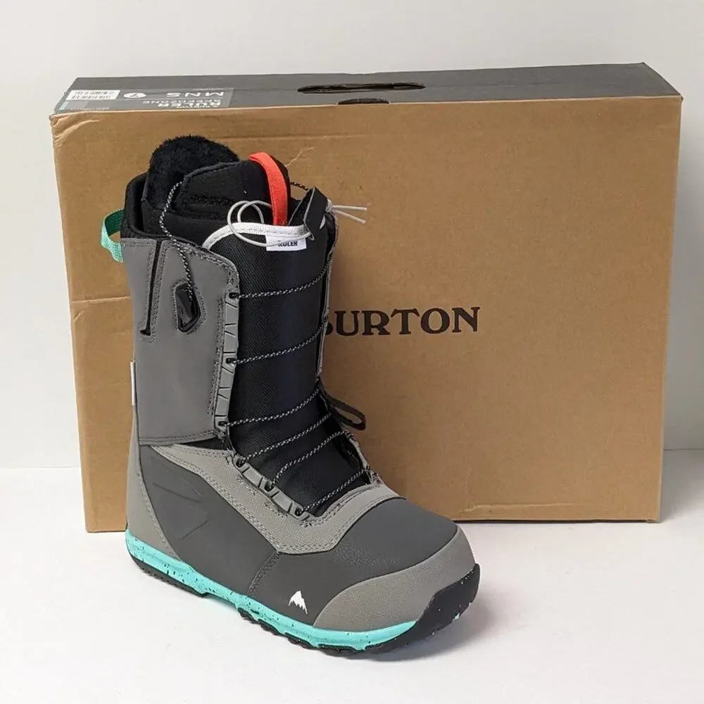 Burton Gray Black Teal Snowboard Boot